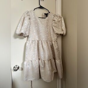 Forever 21 Women’s Cream and Gold dress